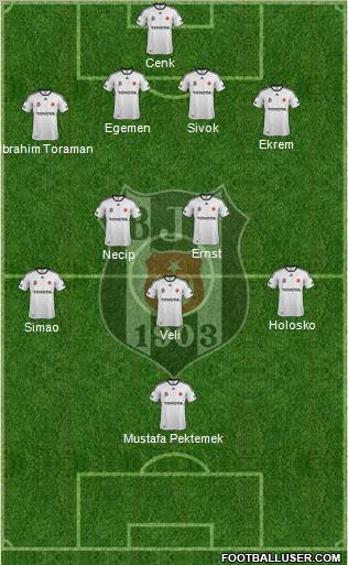 Besiktas JK Formation 2012