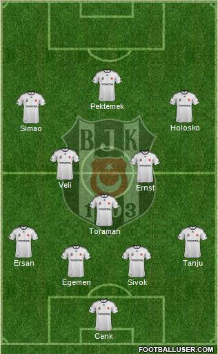Besiktas JK Formation 2012