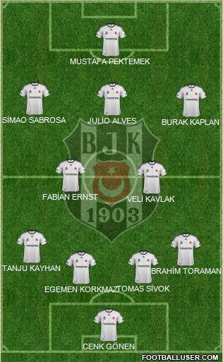 Besiktas JK Formation 2012