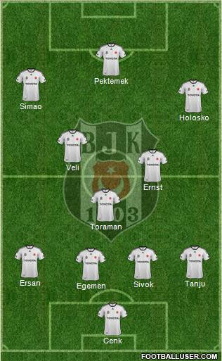 Besiktas JK Formation 2012