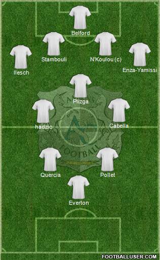 Amiens Sporting Club Football Formation 2012