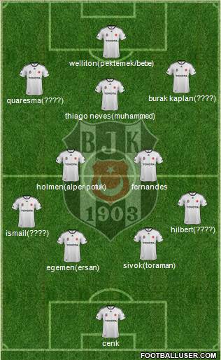 Besiktas JK Formation 2012
