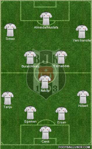 Besiktas JK Formation 2012