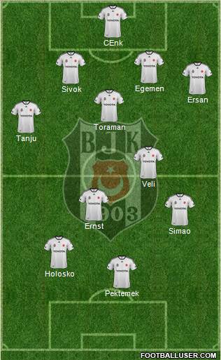 Besiktas JK Formation 2012