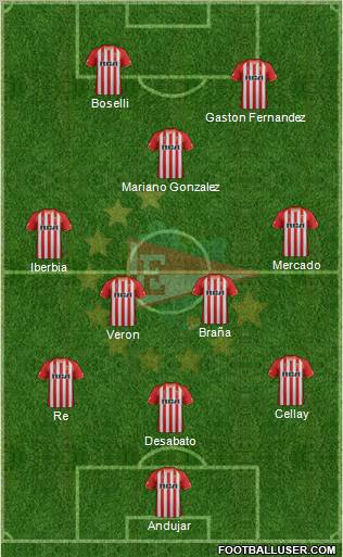 Estudiantes de La Plata Formation 2012