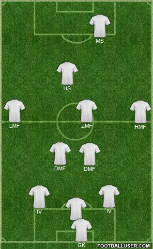 Pro Evolution Soccer Team Formation 2012