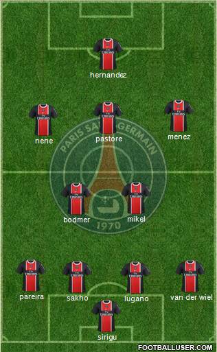 Paris Saint-Germain Formation 2012