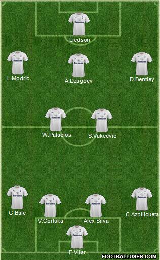 Tottenham Hotspur Formation 2012