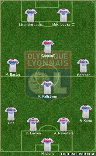 Olympique Lyonnais Formation 2012