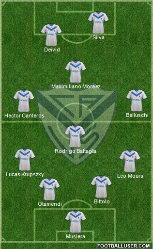 Vélez Sarsfield Formation 2012