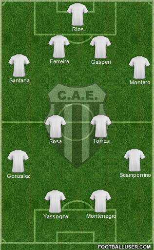 Estudiantes de Buenos Aires Formation 2012