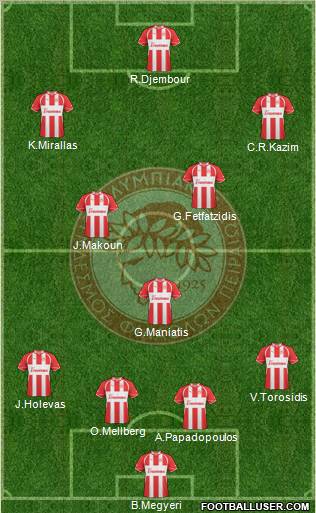 Olympiakos SF Piraeus Formation 2012