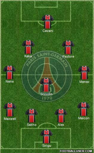 Paris Saint-Germain Formation 2012