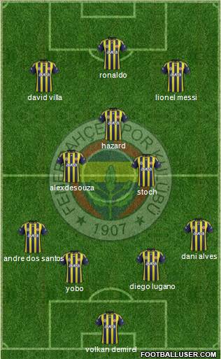 Fenerbahçe SK Formation 2012
