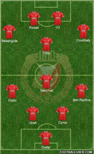 Widzew Lodz Formation 2012