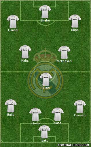 Real Madrid C.F. Formation 2012