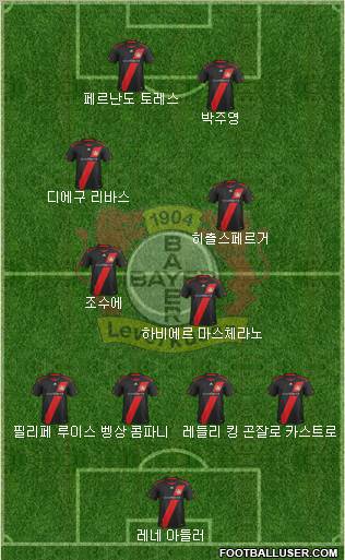 Bayer 04 Leverkusen Formation 2012