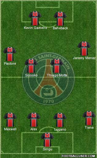 Paris Saint-Germain Formation 2012
