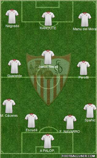 Sevilla F.C., S.A.D. Formation 2012