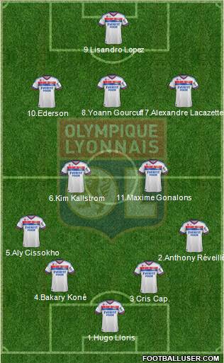 Olympique Lyonnais Formation 2012