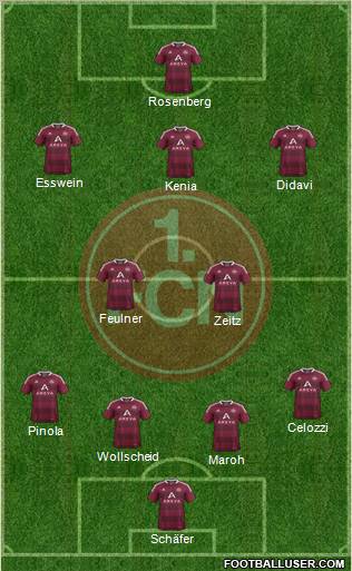 1.FC Nürnberg Formation 2012