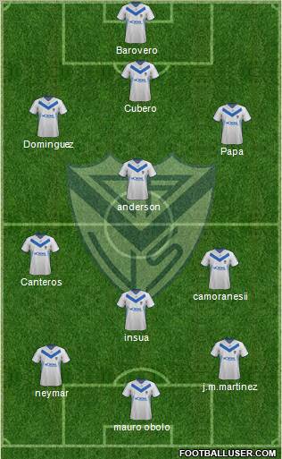 Vélez Sarsfield Formation 2012
