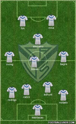 Vélez Sarsfield Formation 2012
