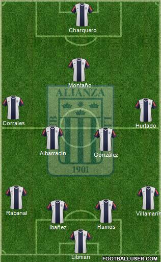 C Alianza Lima Formation 2012