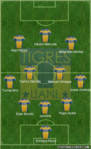 Club Universitario de Nuevo León Formation 2012