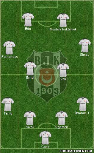 Besiktas JK Formation 2012