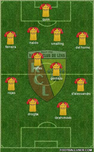 Racing Club de Lens Formation 2012