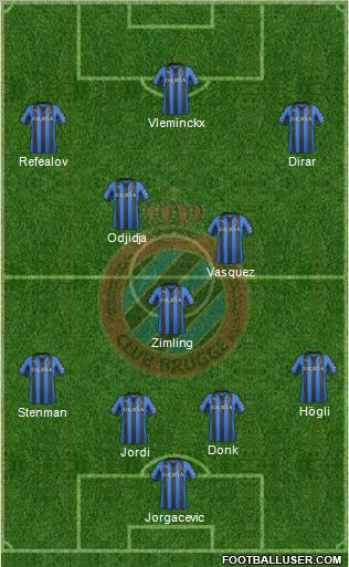 Club Brugge KV Formation 2012