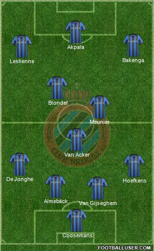 Club Brugge KV Formation 2012
