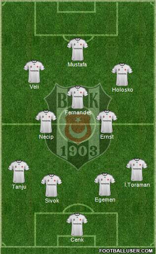 Besiktas JK Formation 2012