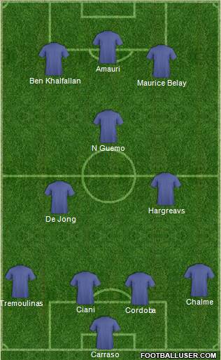 Pro Evolution Soccer Team Formation 2012