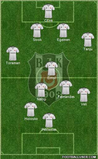 Besiktas JK Formation 2012