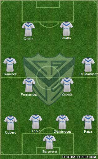 Vélez Sarsfield Formation 2012
