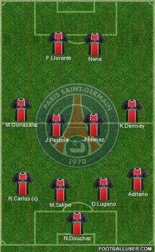 Paris Saint-Germain Formation 2012