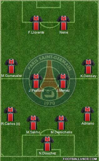 Paris Saint-Germain Formation 2012