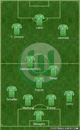 VfL Wolfsburg Formation 2012
