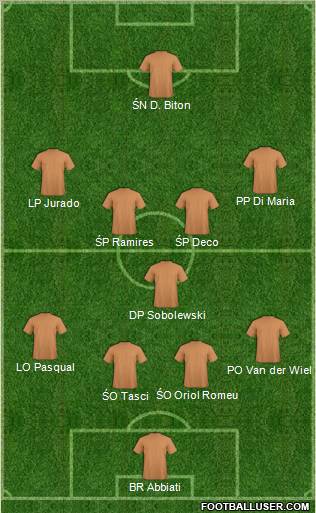 Pro Evolution Soccer Team Formation 2012