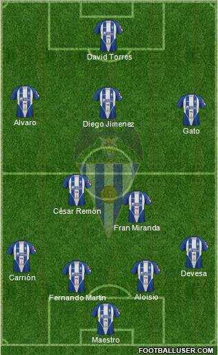 C.D. Alcoyano Formation 2012