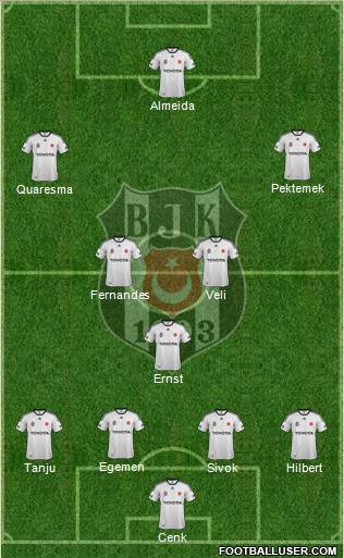 Besiktas JK Formation 2012