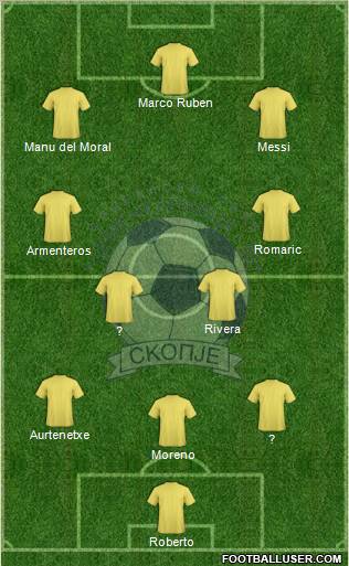FK Cementarnica 55 Skopje Formation 2012