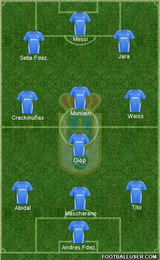 Real Oviedo S.A.D. Formation 2012