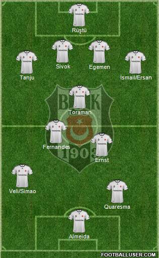 Besiktas JK Formation 2012