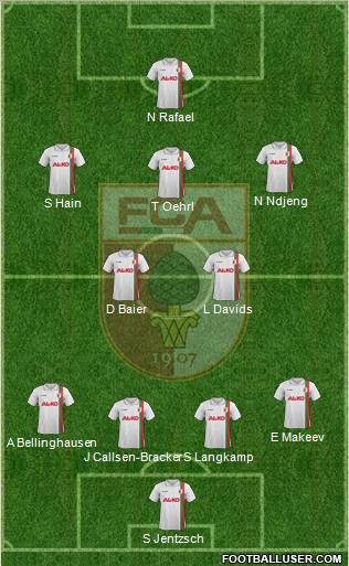 FC Augsburg Formation 2012