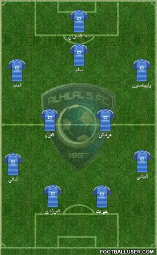 Al-Hilal (KSA) Formation 2012