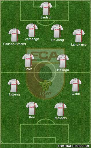 FC Augsburg Formation 2012