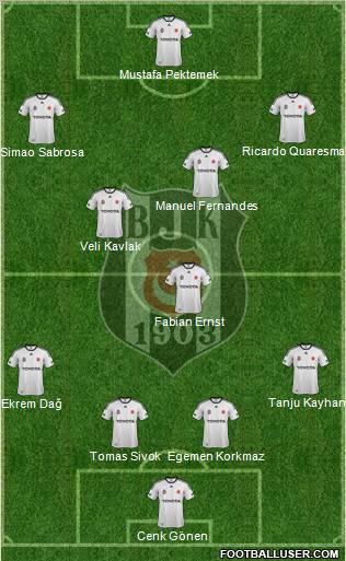 Besiktas JK Formation 2012